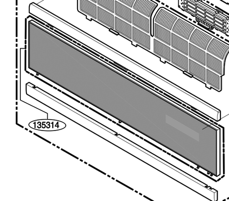 LG Heat Pump Inlet Grille Assy -