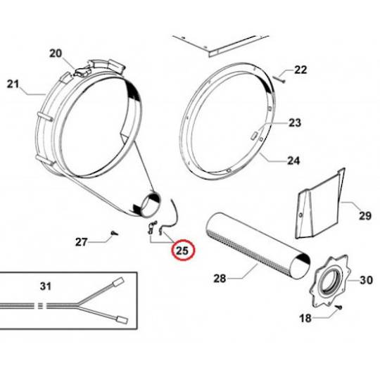 Fp Elba Dryer Door Switch and Exhaust Heat Sensor