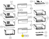 Beko Freezer Lower Bin Front Cover  210 mm X 36 mm X 404 mm
