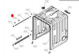 Asko Dishwasher Slide Bearing for Top Basket DBI653IB.S.AU