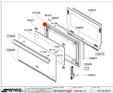 Smeg Oven Only Inner Door Frame for SF4603VCNR SF4603VCNR1 SF4604VCNR SF4604VCNR1 SFA4604VCNR 109846