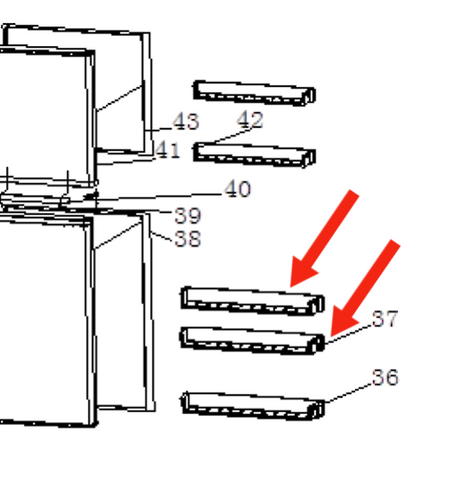 Nouveau Fridge Middle Or Top Shelf On