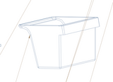 Nouveau Fridge Veggie Bin Vegetable Case HD520FW(N)