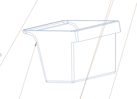 Nouveau Fridge Veggie Bin Vegetable Case HD520FW(N)