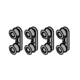Simpson Westinghouse AEG Electrolux Dishwasher Rollers Rail Support DSF6305X, WSF6602WR, WSF6602XR, F99015IM0P/AU,***970009