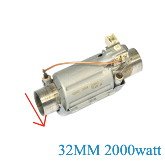 Simpson Westinghouse Electrolux AEG Dishwasher Only Heating Element Inline 32MM 0122400012, 50297618-00/6 1560734012, 1111450001