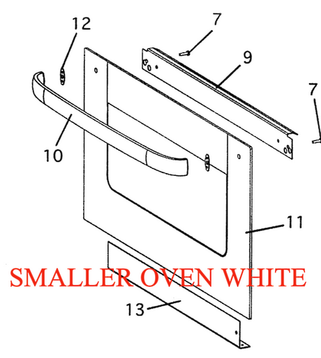 Fisher Paykel Oven Door Outer Glass Smaller
