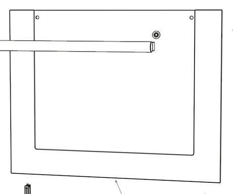 Elba Oven Door Outer Glass OB60SC5CRX1