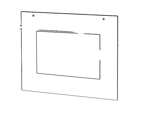Fisher & Paykel Oven Outer Door Glass Assy White ob60sc7cew2