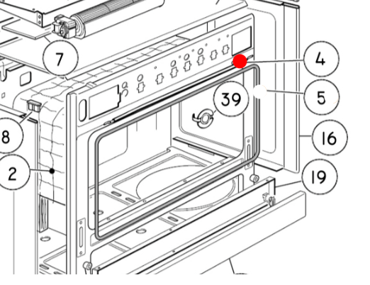 Fisher Paykel and Elba and Delonghi Oven Seal On Top Across the Both Dual Oven Or Single Oven