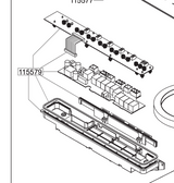 Smeg Cooktop Display Pcb Control SE364TD