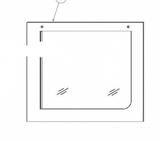 Haier Oven Door Outter Glass HWO60S4LMB2, HWO60S4LMB3