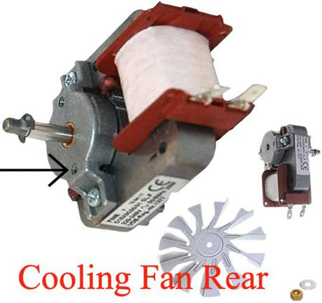 Smeg Oven Cooling Fan Motor SA386WH, Intake