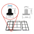 Smeg Cooktop Trivet Rubber Feet Foot Suitable