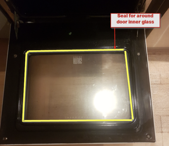 Westinghouse Simpson Oven Door Glass Seal,Tempest, Vega, Mercury, Colombo Hnz, Colombo, Neptune, Saturn, Gmini, Polaris, *6559