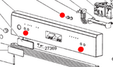 Smeg Dishwasher push Button Selector SA8605X7, SA8605X8, SNZ643IS, SNZ643IS1, SNZ643S-1, SNZ643S, SNZ643S7, SNZ653S, SNZ693IS