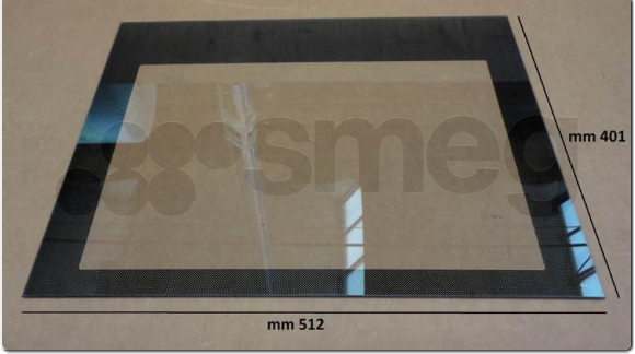 Smeg Oven Inner Door Glass Left Side On A4
