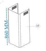 Fisher Paykel Rangehood Chimney Extension HC90CGX1 80700-A