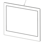 Haier Oven Door Inner Glass HWO60S7EX2