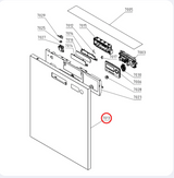 Asko Dishwasher Door Front Cover HA98918