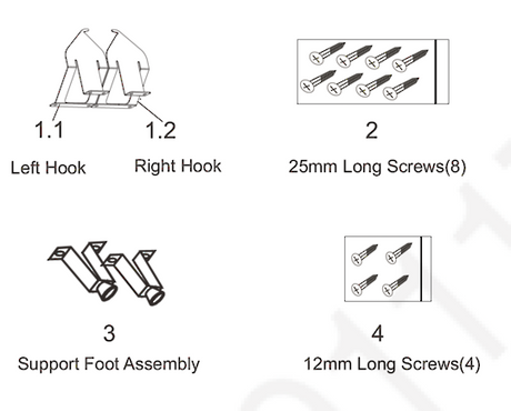 Panasonic Dryer Wall Mounting Bracket NH-E70JA1WAU NH-E80JA1WAU