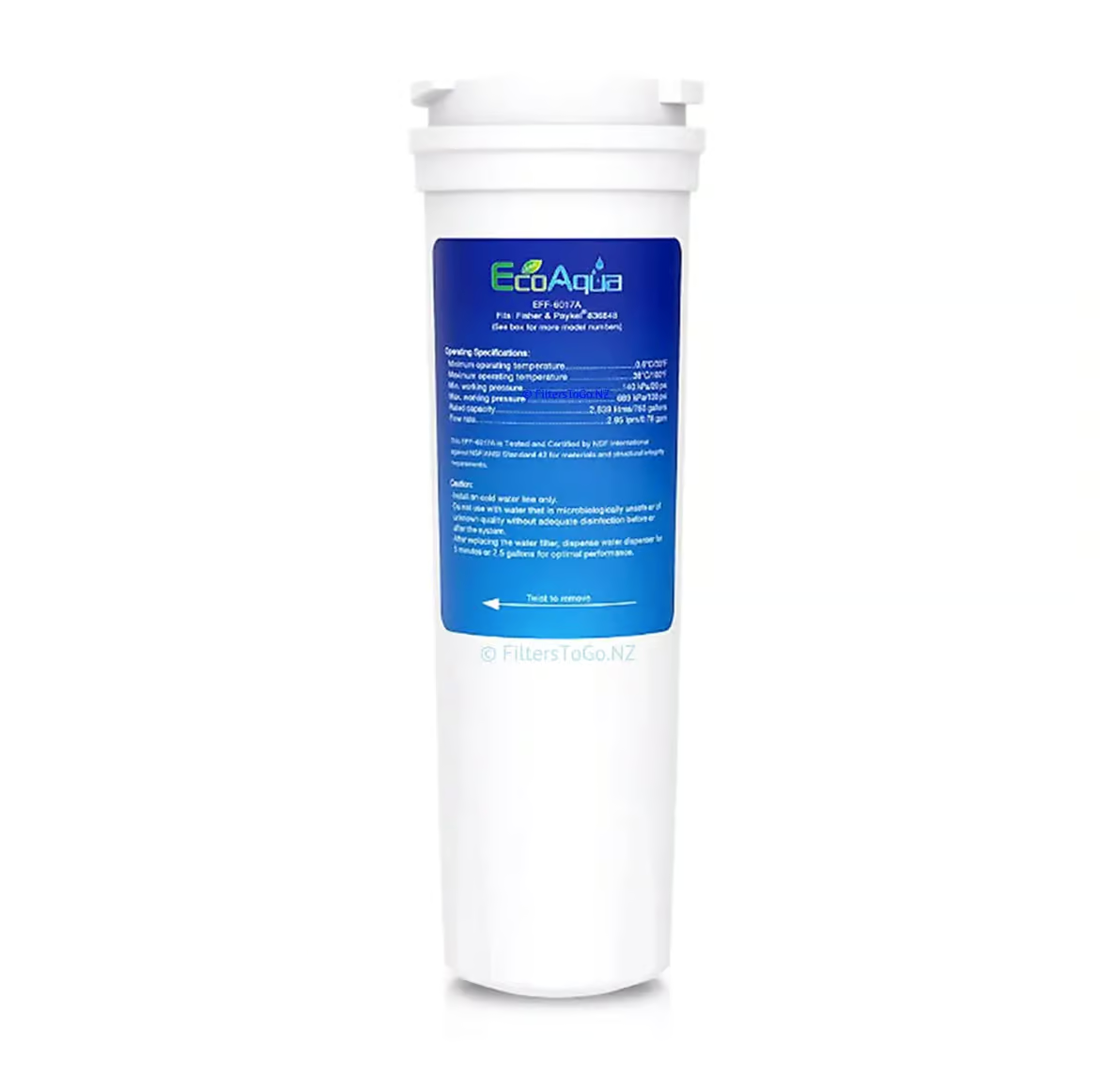 Fisher & Paykel Fridge Water Filter 862284, 836848, 836860
