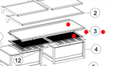 Fisher & Paykel Fridge The Glass Shelf for Above The Veggie Bin Draw