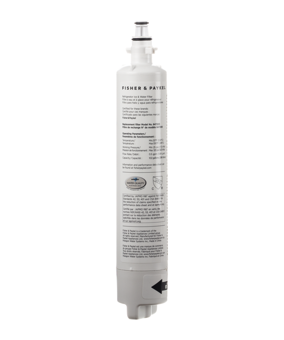 Original Fisher & Paykel Fridge Water Filter Capacity 386 Litre 847200 FWC3