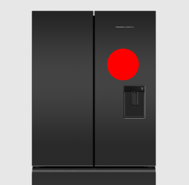 Fisher Paykel Fridge Door Right side 26043-A RF610ANUB5 445mm X 1130mm NU4A BK RH HSW