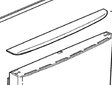 Fisher Paykel Fridge Lowest Draw Handle Silver