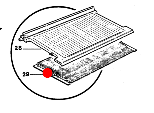 Fisher & Paykel Fridge Veggie Bin Lid Humidity Control Clip 635 T Mod
