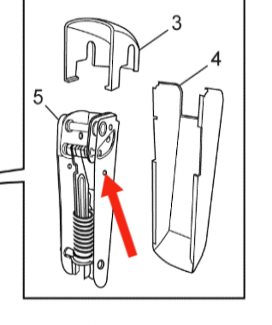 Electrolux Cheast Freezer Lid Hinge 890132456