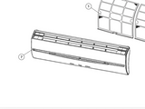 Fujitsu Air Conditioner & Heat Pump Only Front Cover Intake Grille 131128