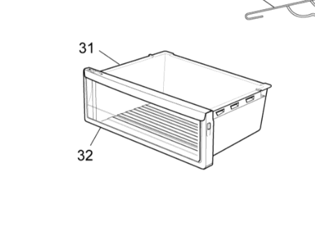 Electrolux Fridge Facia Or Veggie Bin Drawer Assembly - A00793612 A05657501 NO Longer Available