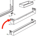 Westinghouse Electrolux Fridge Bottle Shelf EBE5307BB