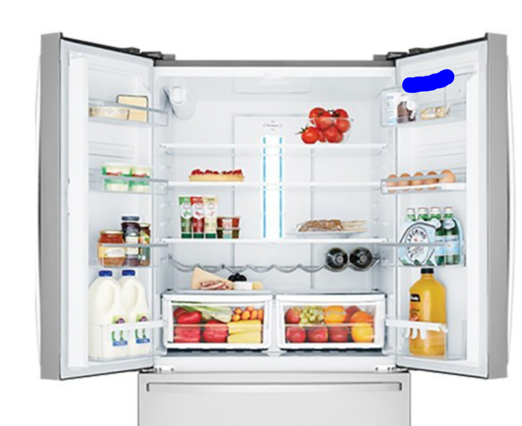 Electrolux Butter Dairy Shelf Cover upest Shelf right Side Door without Shelf