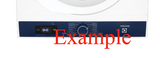 Electrolux Dryer Trim Insert Decal Reverse Inverted
