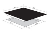 Smeg Cooktop Only Glass on top SAI70MB