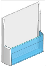 LG Fridge Shelf Lower Left DOOR GF-4L601PL GF-D613PL GF-D613SL GF-L613PL GF-L613PL5 GR-L218ASL