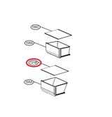 LG Fridge Vegetable Tray Cover Assembly -