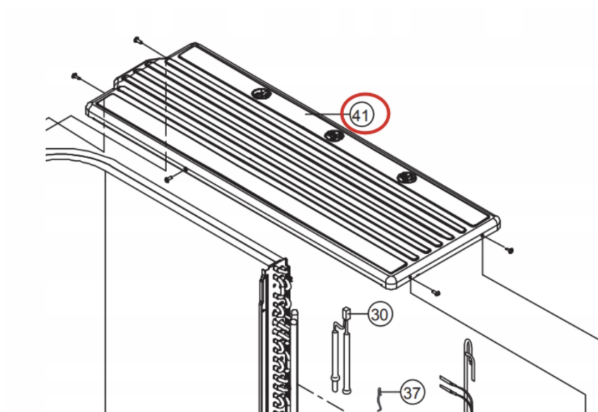 Panasonic Air-Condition and Heat Pump Top Cover Cabinet Panel Outdoor CU-RZ50VKR CU-RZ42VKR CU-RZ60VKR