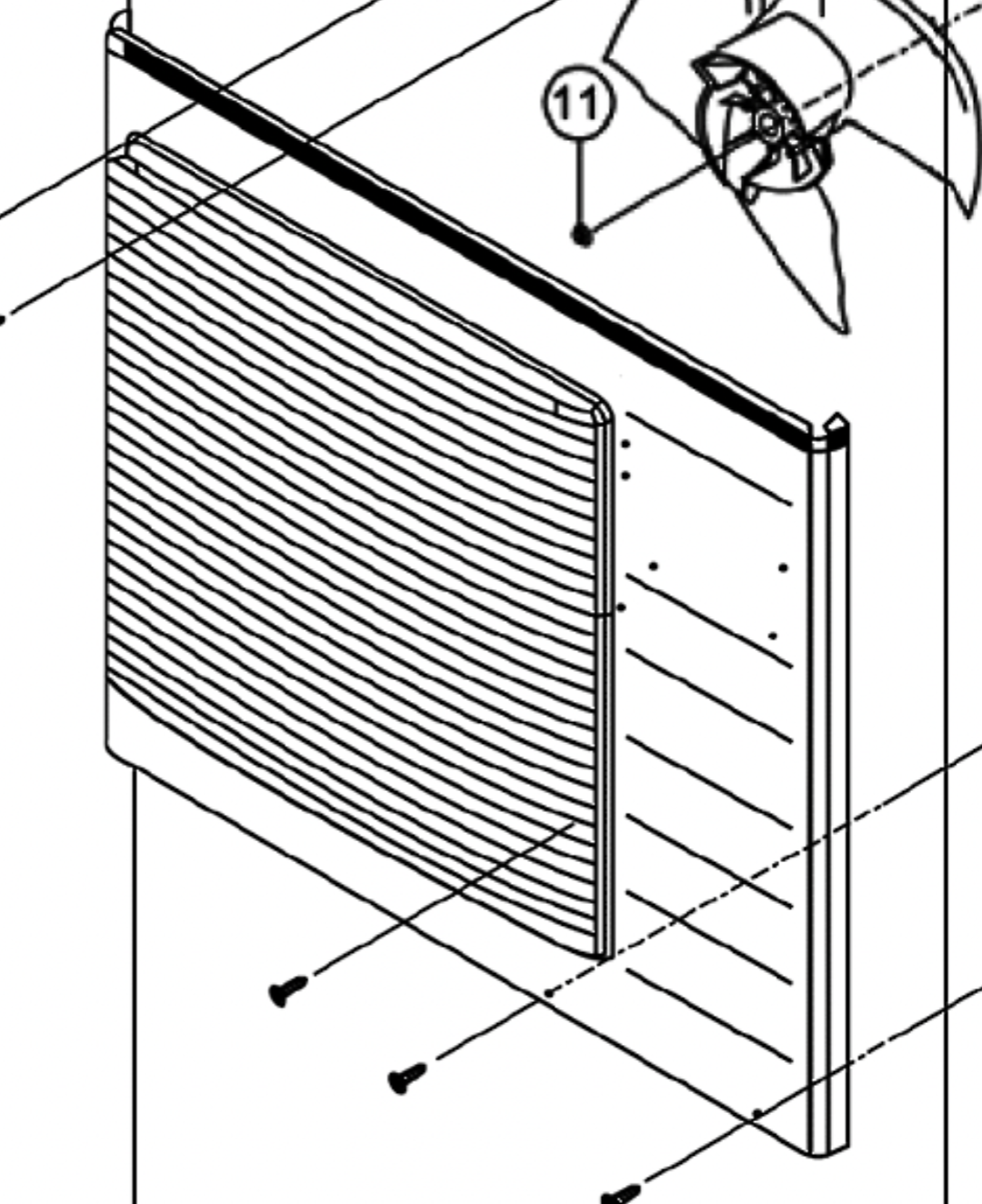 Panasonic Air-Condition and Heat Pump Front Cabinet Panel HA17806