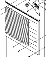 Panasonic Air-Condition and Heat Pump Front Cabinet Panel HA17806