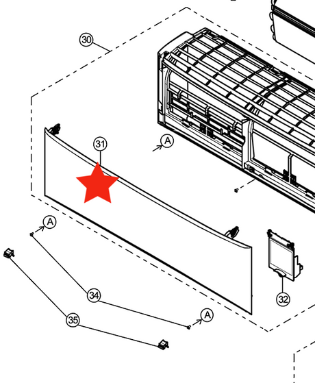 Panasonic Air-Condition and Heat Pump Front Cover