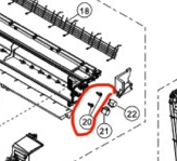Panasonic Heat Pump Horizontal Louver Aircon Vane Side Shaft  Part Number 20 CS-Z25UFRAW CS-Z35UFRAW CS-Z50UFRAW