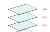 Lg Fridge Glass shelf in frame 149c