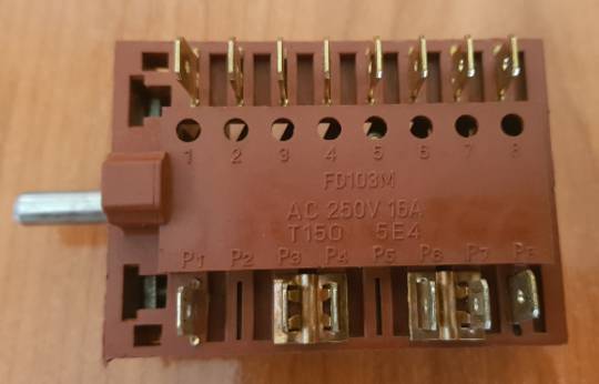 Everdure Oven Selector Switch Multifunction Switch OBEG64, OBAC605M57SS, ****OFS01