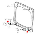Panasonic Washing Machine Lid Damper Shock Absorber Left And Right Side NA-F85AR1 NA-F95AR1