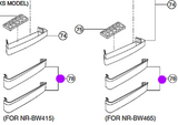 Panasonic Fridge Shelf Bottle NR-BW465, NR-BW415, NRBW415, NRBW465, NO LONGER AVAILABLE