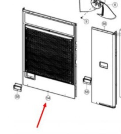 Panasonic Air-Condition and Heat Pump Front Cabinet Panel Outdoor CU-4Z80VBR CU-5E34QBR CU-RZ28RKR